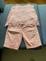 Hallhuber Top, L und cream Shorts, 30 rosé Bayern - Amberg Vorschau