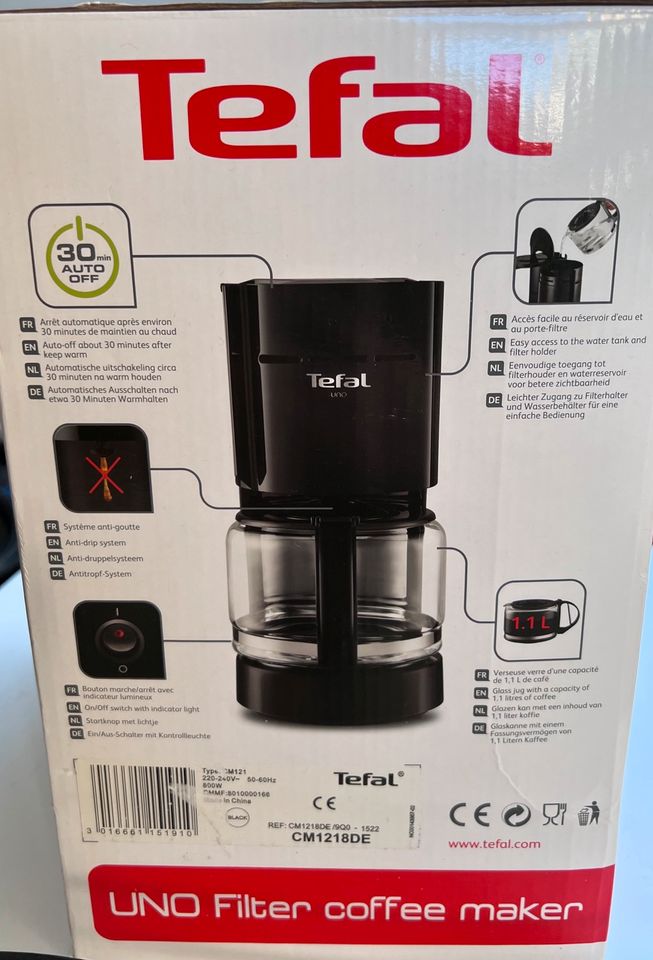 Tefal UNO Filterkaffeemaschine in Wuppertal