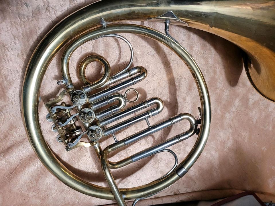 Hochwertige Trompete Waldhorn Alexander Mainz in Es TopMundstück in Riedenburg