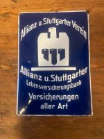 Altes Original Reklame Emaille Schild Allianz u. Stuttgarter Sachsen - Schwepnitz Vorschau