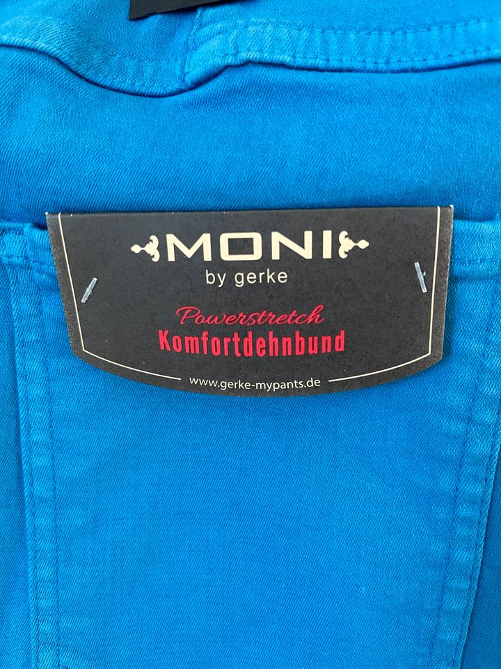 Moni by Gerke Jeans Gr 54 Stretch Elastikbund Dehnbund Jeggings in Marl