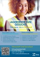 ✅ Lagerhelfer (gn) in Dortmund ✅ DRINGEND gesucht ✅ Dortmund - Aplerbeck Vorschau