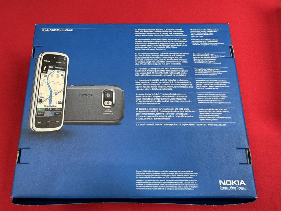 Nokia 5800 XpressMusic "Blue Navi" - Handy noch mit Displayfolie! in Edemissen