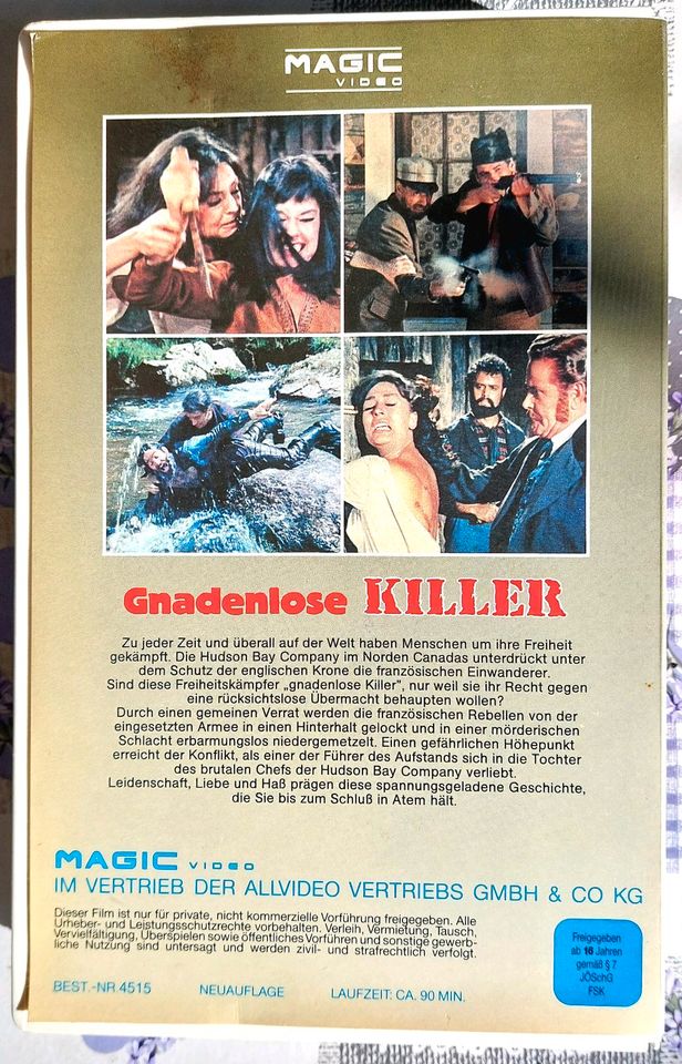 VHS-FILM "Gnadenlose Killer" in Schneeberg