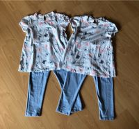 2 H&M Set‘s Shirt u. Leggings Gr.98 Schmetterling Tunika Sachsen-Anhalt - Jeßnitz Vorschau