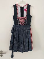 Krüger Madl Dirndl blau / rot / kariert mit Schürze 50cm Größe 36 Nordrhein-Westfalen - Waldbröl Vorschau