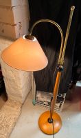 Stehlampe Leuchte Bogenlampe Lampe Creme Schirm Gold Messing Holz Hessen - Kassel Vorschau