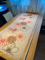 Glatter Vorhang erdtöne blumen braun rot 60 x 147 orange Baden-Württemberg - Simmozheim Vorschau