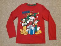 Weihnachten Langarmshirt 122 128 134 Disney Mickey Donald Motiv Brandenburg - Peitz Vorschau