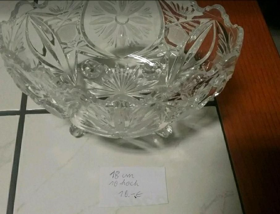 Kristall Kugel Blumenvase Deckel Dose Tortenteller Deko Artikel in Berlin