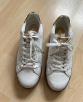 MK Michael Kors Sneaker Leder Schuhe Weiß Gold Neu Gr 38 Bayern - Schwanstetten Vorschau