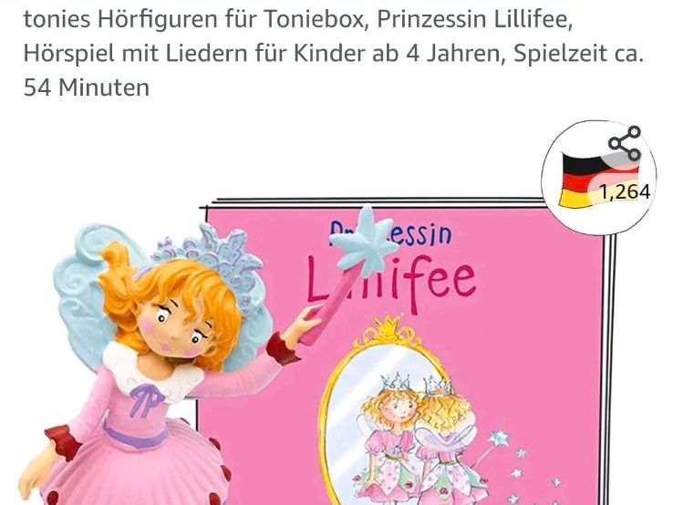 Tonie Figur Prinzessin Lillifee in Aerzen