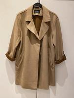 Trenchcoat / Mantel beige Wildlederimitat Gr. L Pull&Bear Hessen - Riedstadt Vorschau