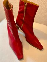 Ausgefallene High Heel Stiefeletten, rot, Gr. 39 Bochum - Bochum-Wattenscheid Vorschau