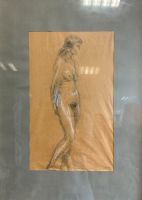 ZEICHNUNG EROTIK STEHENDER AKT SEHR GUT GERAHMT GESAMT 55x76cm - Versand kostenlos - Wir sind für Sie da lokal in 86830 Schwabmünchen oder online ARTHOME24 Bayern - Schwabmünchen Vorschau