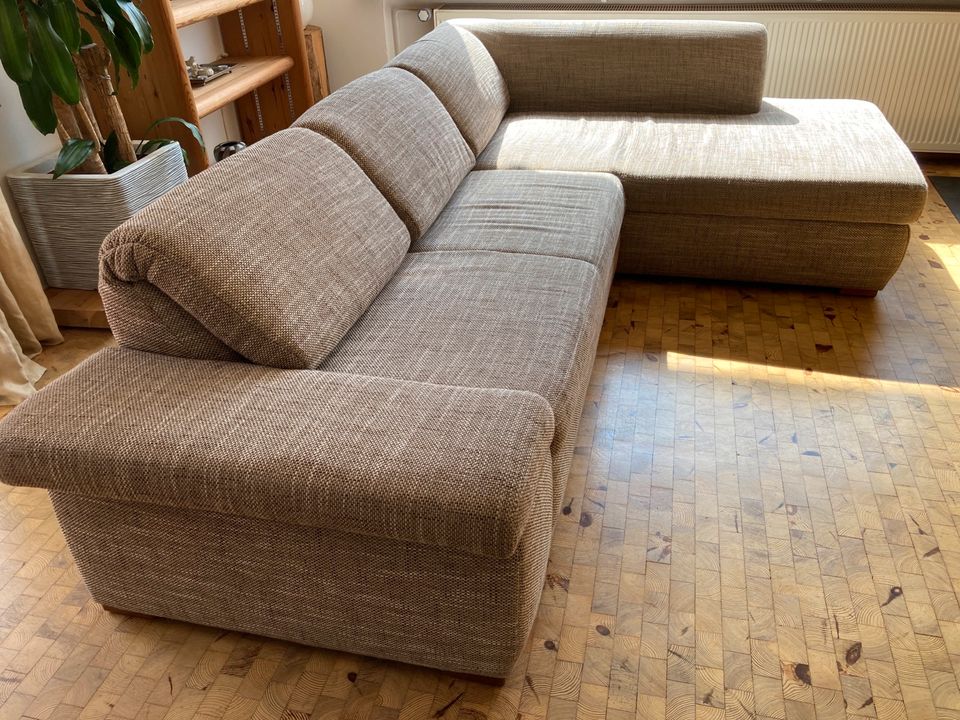 Couch, Eckcouch, Polstergarnitur 2- Ottomane Undine capuccino in Hamburg