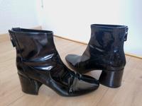 Schwarze Lack Stiefeletten Bershka Gr. 40 Wuppertal - Elberfeld Vorschau