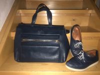 Zara Ledertasche und Lederschuhe in 38,5 marineblaue,gut erhalten Nordrhein-Westfalen - Paderborn Vorschau