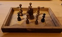 Diverse uralte Schachfiguren, Holz Sachsen-Anhalt - Seegebiet Mansfelder Land Vorschau