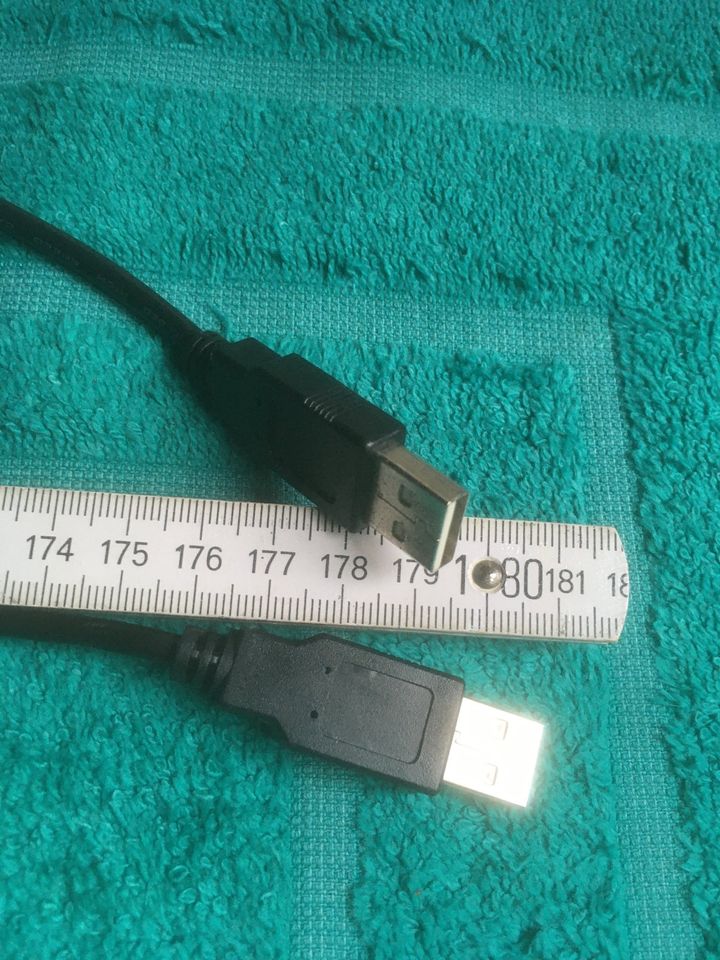 USB Kabel, 2x Lang ca.1,80 m, PC, Handy . . . in Hamburg
