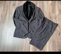 Tweed Anzug Gr. M Blazer Hose mit abnehmbaren Kunstfellkragen Niedersachsen - Hambühren Vorschau