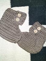 Handmade Babyschuhe neu, etwa Größe 17-19 Niedersachsen - Schüttorf Vorschau