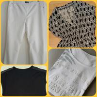 4 Teile passen perfekt zusammen - weiße Stretch Jeans + 3 Shirts Sachsen - Zwickau Vorschau