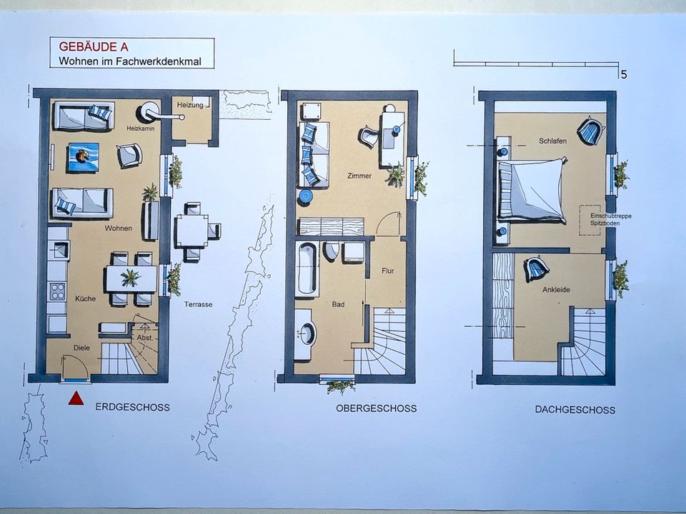 Naturlage an der Wupper, mit ca. 180 m² Wohn-Nutzfl. courtagefrei in Solingen