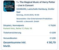 Harry Potter in concert Ticket Hamburg Hamburg-Mitte - Hamburg St. Pauli Vorschau