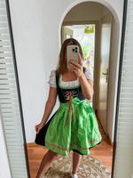 Dirndl Gr. 34 grün/schwarz/pink Trachtenmode Trachtenkleid Bayern - Kaufbeuren Vorschau