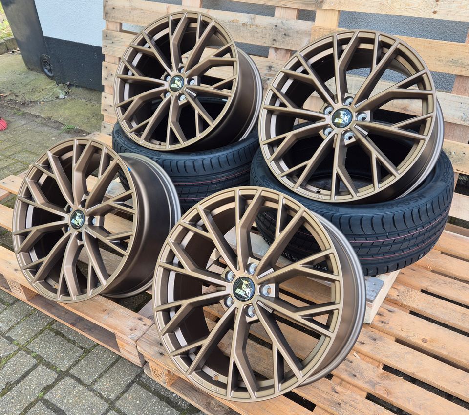 19 Zoll Felgen 8,5x19 5x112 ET 45 für VW Golf 5 6 7 8 GTI GTD Golf R Variant Golf Plus Sportsvan ID4. Tiguan 5N Phaeton T-Roc A1 VW EOS 1F Passat 3C in Dorsten