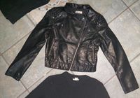 Schwarze Kunst Lederjacke gr. 170 h&m Nordrhein-Westfalen - Versmold Vorschau