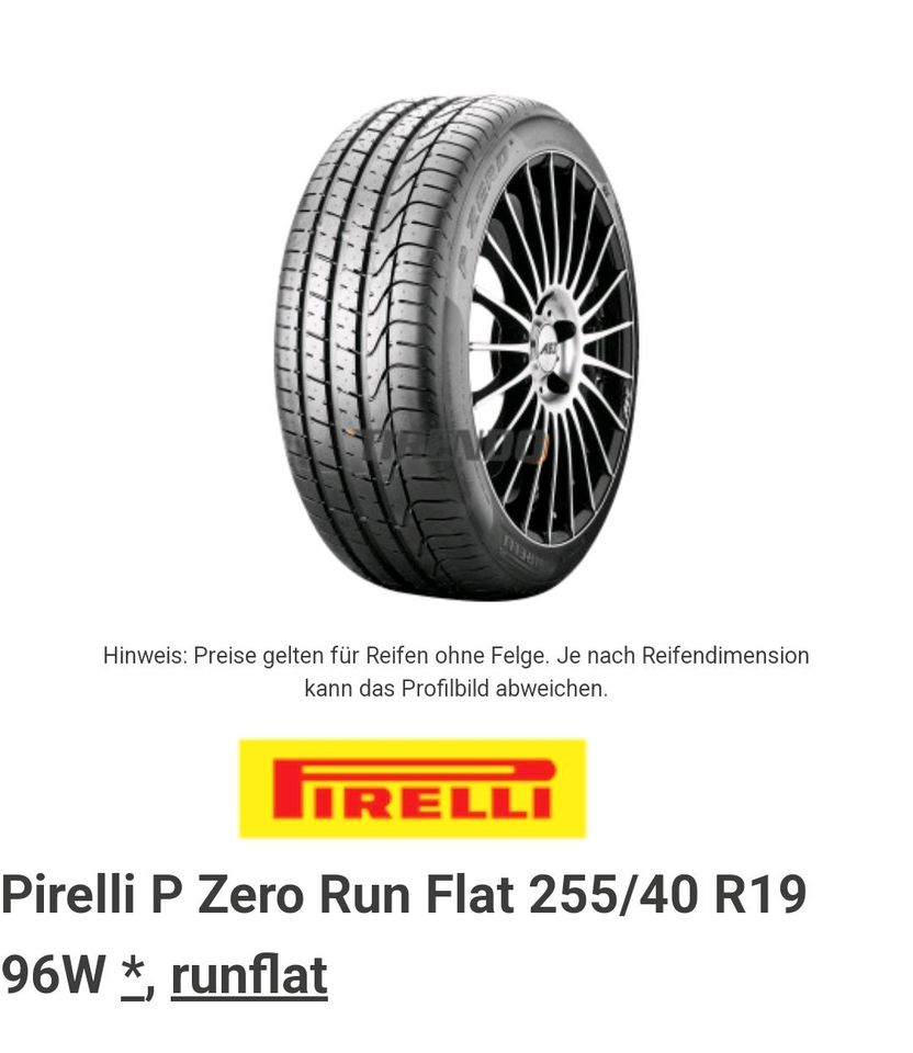 Ich suche  255 40 R19 PZero in Hannover