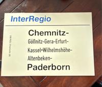 Zuglaufschild DB zu verkaufen Nordrhein-Westfalen - Paderborn Vorschau