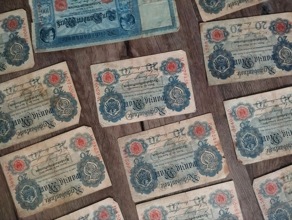 Geldscheine, Banknoten, Währung, Konvolut in Bremen