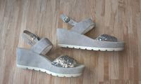 GABOR Sandaletten Sandalen - NEU - 41,5 - grau silber Pailletten Nordrhein-Westfalen - Dormagen Vorschau