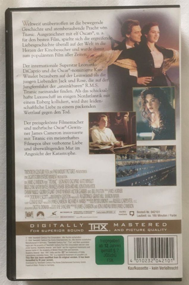VHS-Kassette Titanic - James Cameron - Digitally Mastered in Limburg