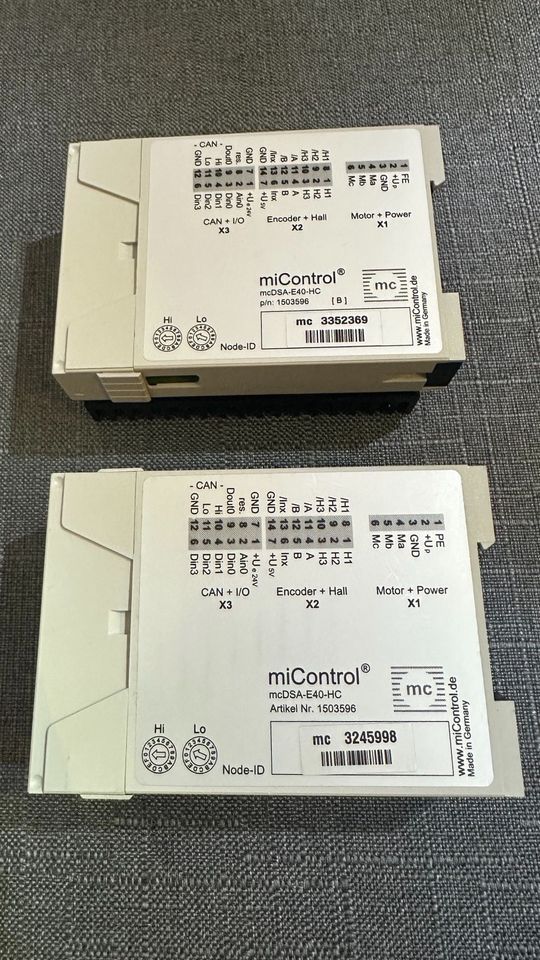 2x Hochleistungs-Servoverstärker mcDSA-E40 HC von miControl in Leipzig