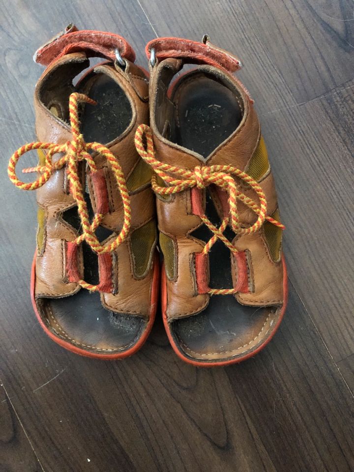 Affenzahn Sandalen Leder braun orange Löwe Gr.28 in Strullendorf