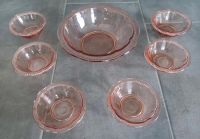 DDR GLAS SCHALE DESSERT SET 7TEILIG ROSA ALT OSTALGIE Sachsen - Erlau Vorschau