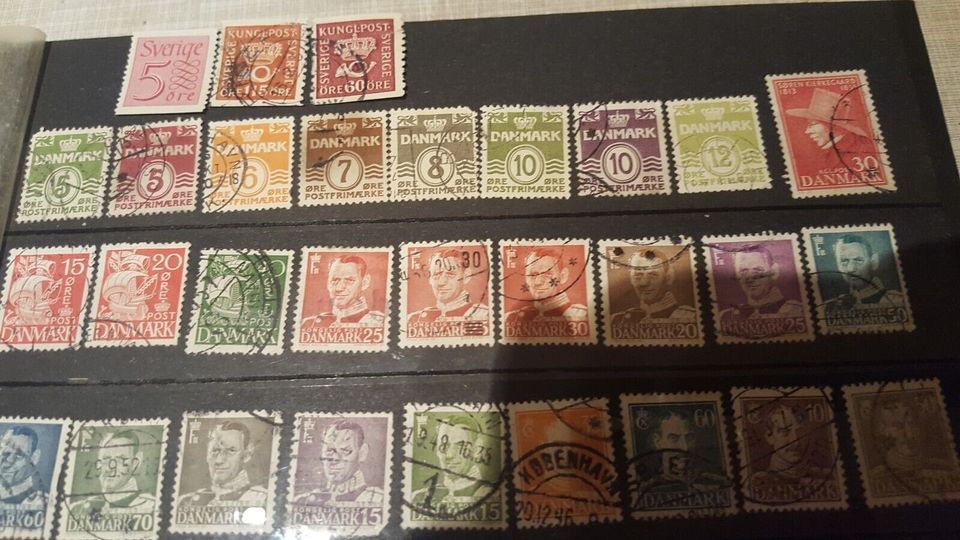 Seltene,alte DANMARK und SVERIGE Briefmarken TOPZUSTAND in Hagen