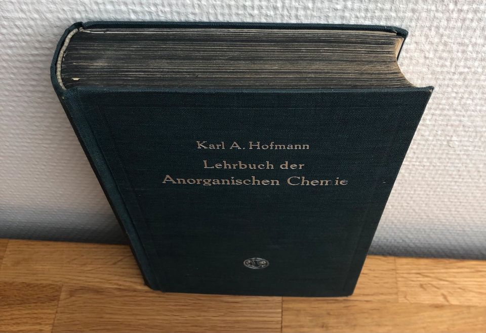 Lehrbuch der anorganischen Chemie | Hofmann | 6. Auflage | 1928 in Dresden