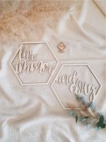 Hochzeit Stuhlschild Für immer und ewig Holz Holzschild Hexagon Bayern - Frammersbach Vorschau