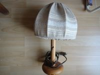 Tischlampe Stoffschirm Wandleuchte Retro Stoff Holz weiß Hannover - Mitte Vorschau