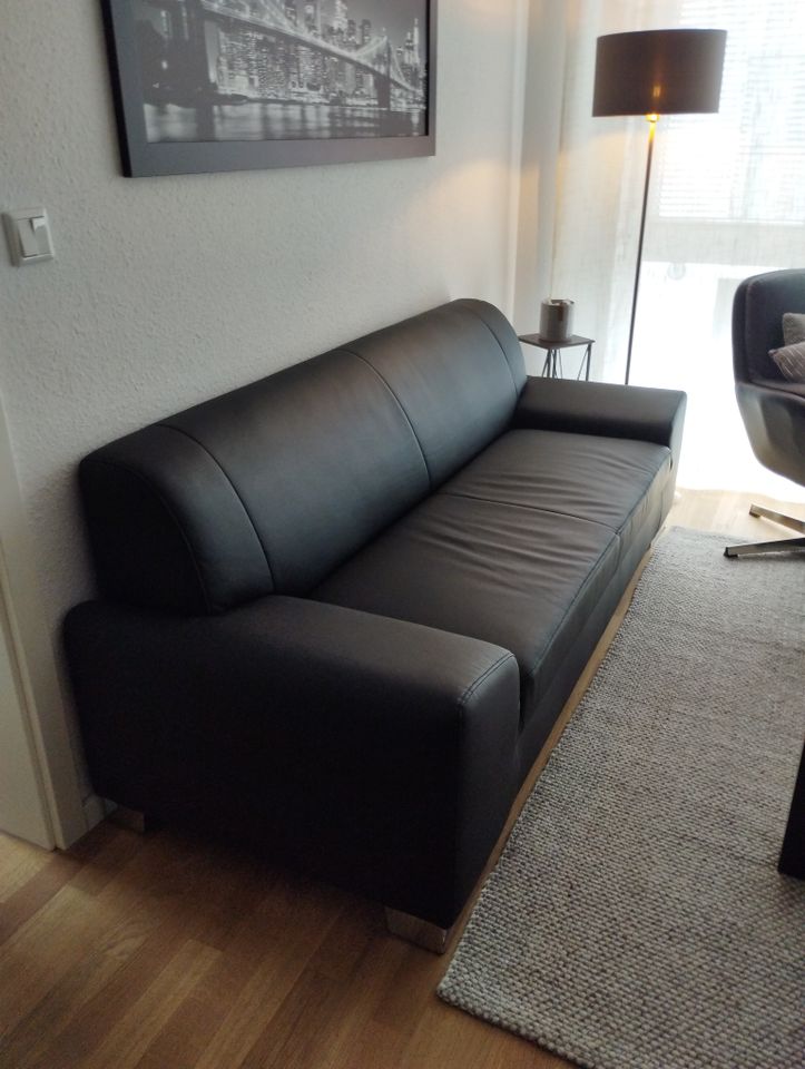 3 Sitzer Sofa schwarz in Dieburg
