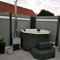 Badezuber GFK Holzofen Zuber Badefass Whirlpool Hottub Pool Sauna Thüringen - Erfurt Vorschau