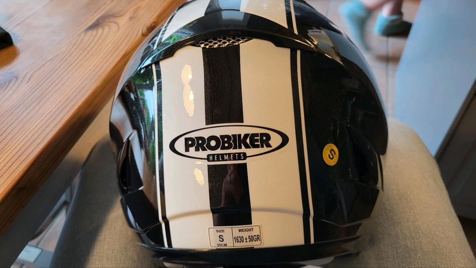 ProBiker Super tech Helm Gr. S 55cm metallic ungenutzt wie NEU in Essen-Haarzopf