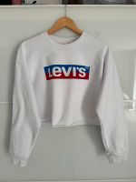 Levi's – Kurzes Langarm-Sweatshirt in Weiß mit Logo Leipzig - Engelsdorf Vorschau