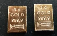 Goldbarren 2x 1g Gold Saarland - Schiffweiler Vorschau
