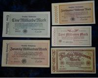 5 Banknoten Notgeld 1923 Deutsche Reichsbahn Milliarden Mark Brandenburg - Oranienburg Vorschau